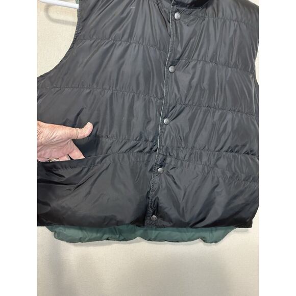 Herter’s Reversible Puffer Downs Vest XL Men’s Black /Green - Picture 2 of 16